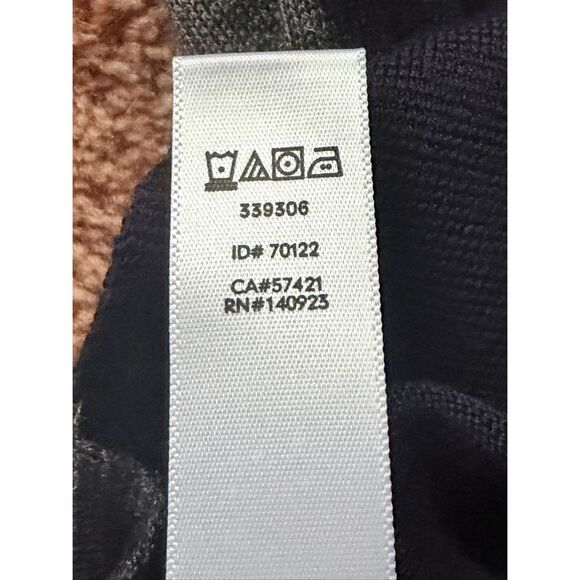 LOFT Color Block Merino Wool Knit Top Sweater Size L 3/4 sleeves - Picture 4 of 8